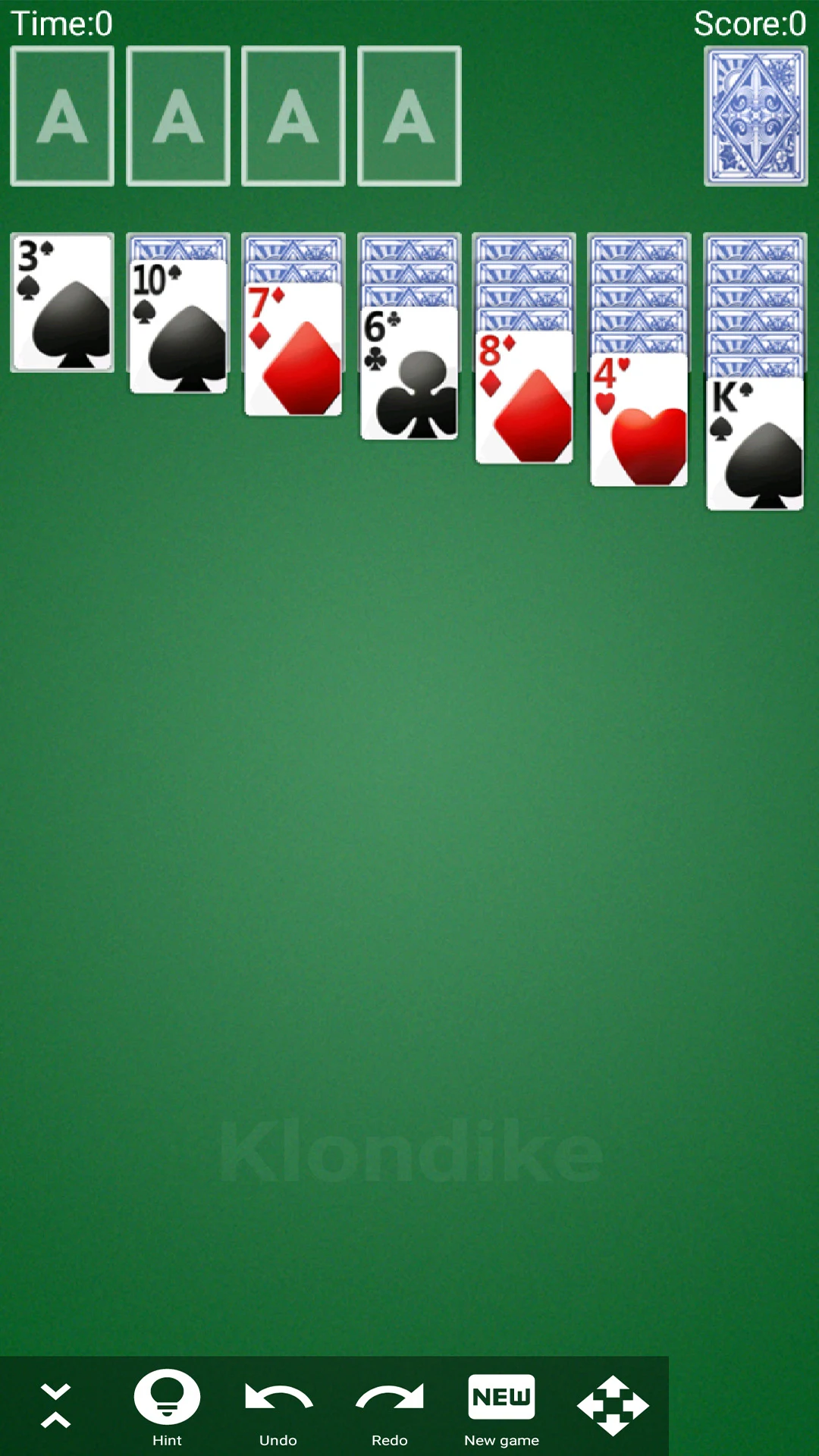 Solitaire screenshot